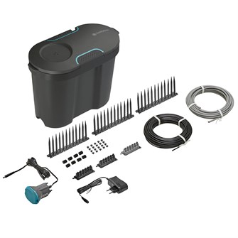 Gardena Ferievandingssæt med 10,5 liters vandreservoir, som kan bruges til opbevaring